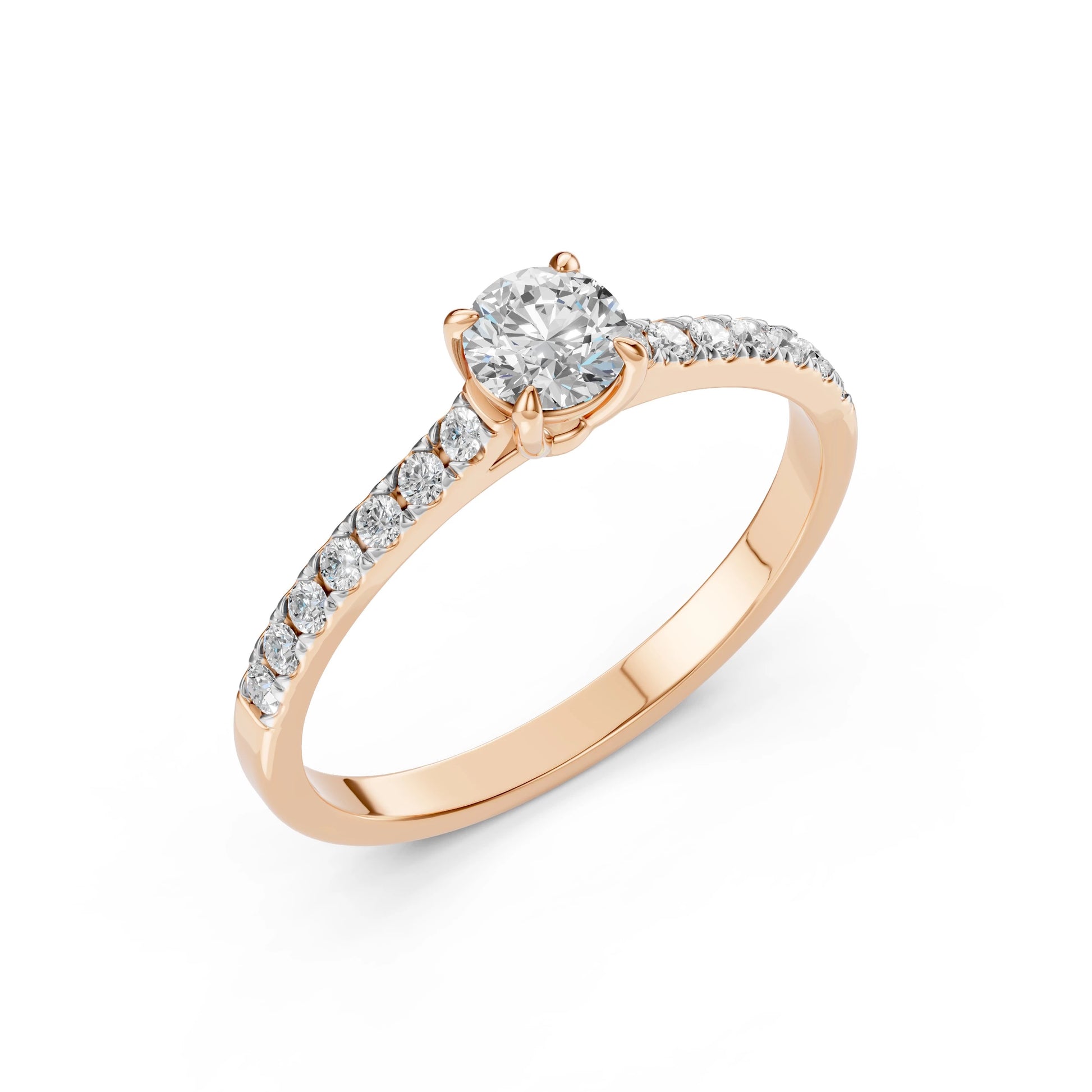 Solitaire Eternity Ring (Round), 0.4 ct — 101-10094(4.7)