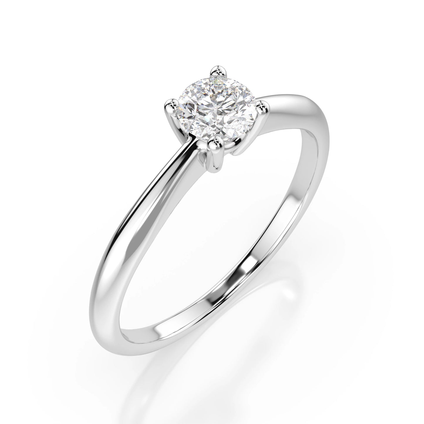 Solitaire Ring (Round), 0.3 ct — 101-10021(4.2)
