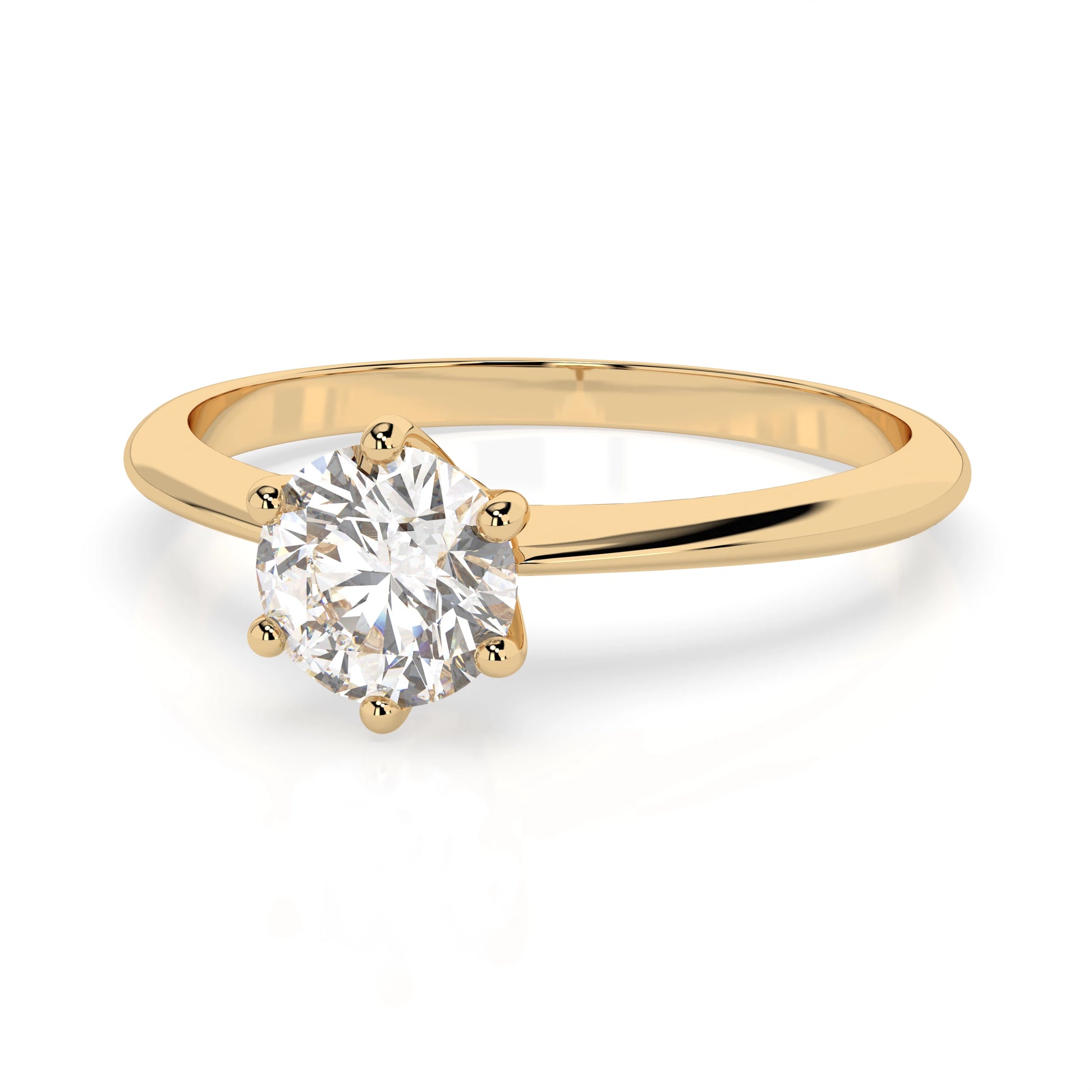 Solitaire Ring (Round), 0.35 ct — 101-10027(4.5)