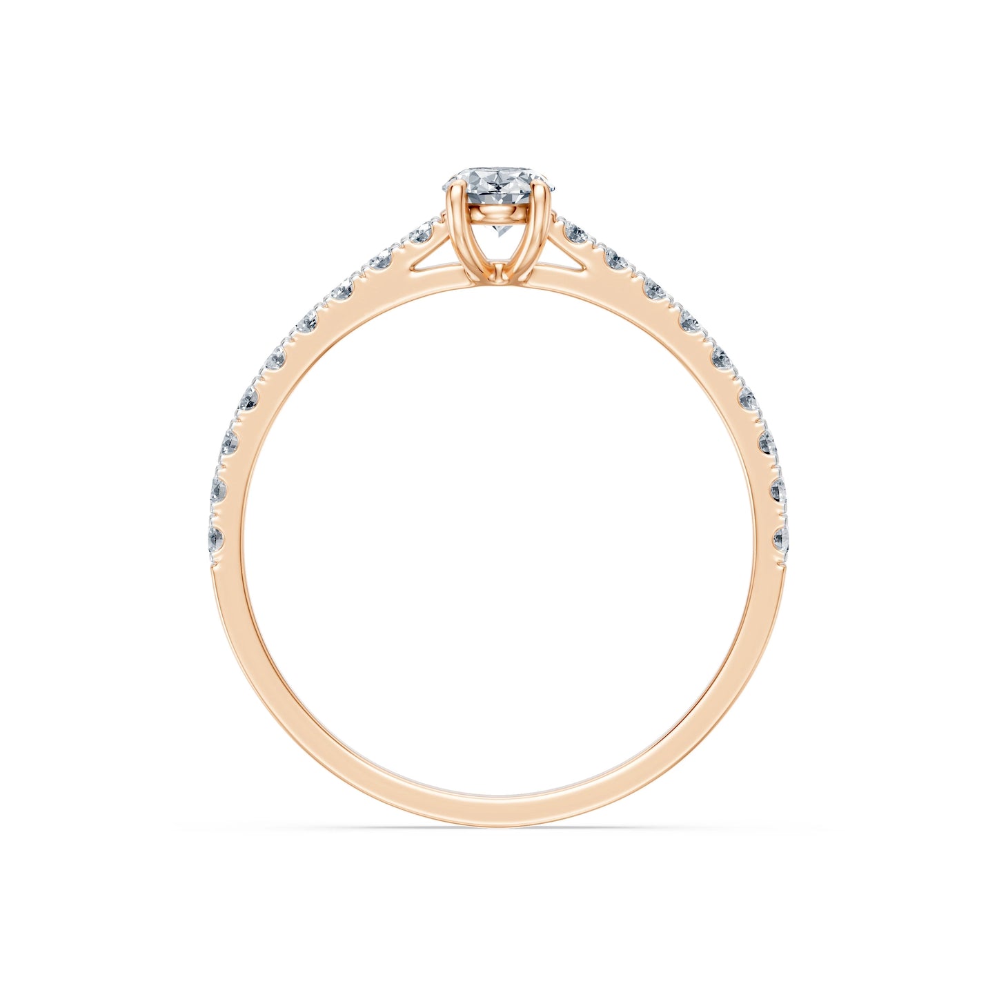 Solitaire Eternity Ring, 0.3 ct — 101-10191(0.30)OV