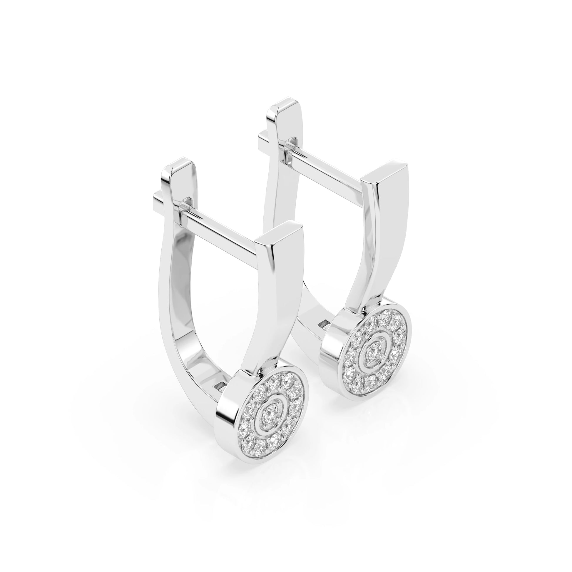 Illusion Earring (Round), 0.13 ct — 102-10075
