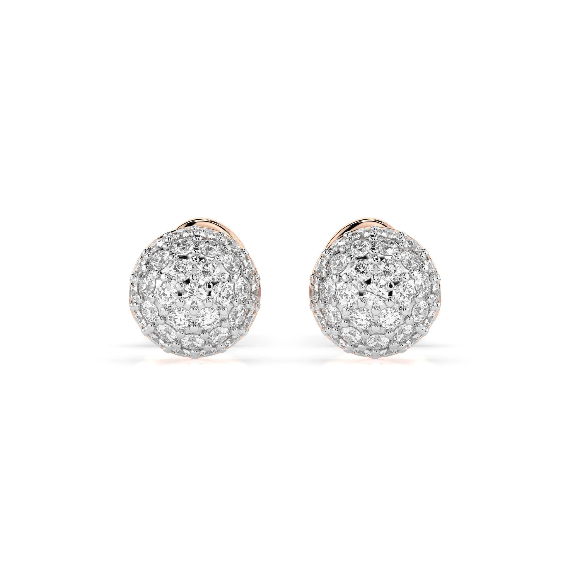 Illusion Earring (Round), 0.32 ct — 102-10090/1