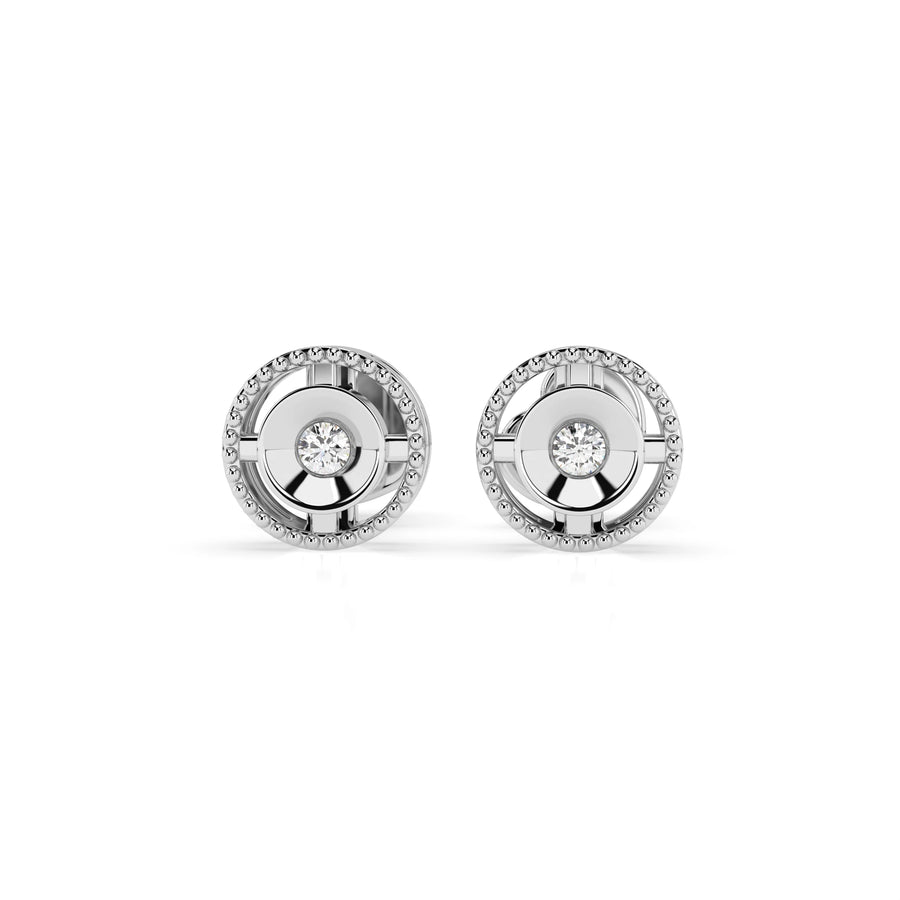 Minimalism Earring (Round), 0.04 ct — 102-10052