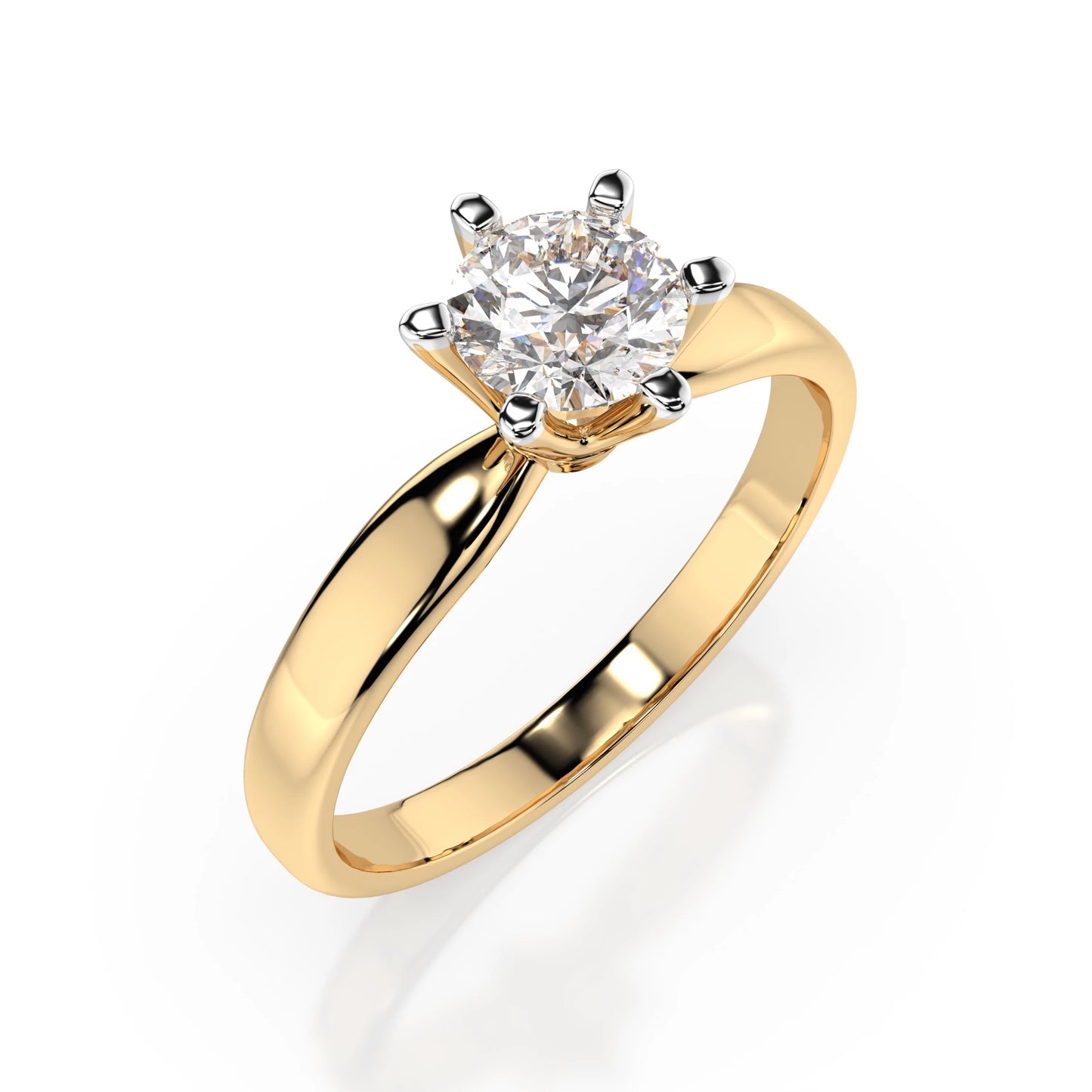 Solitaire Ring (Round), 0.7 ct — 101-10040(5.7)