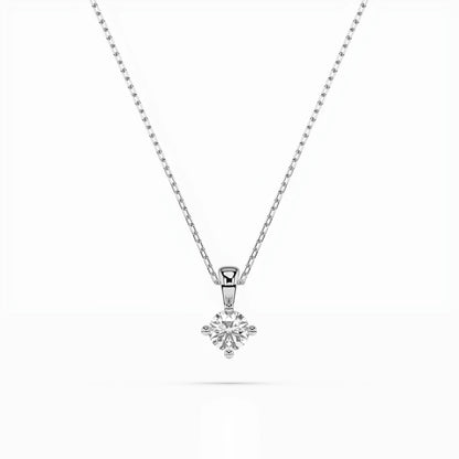 Solitaire Necklace (Round), 0.1 ct — 104-10011(3.0)
