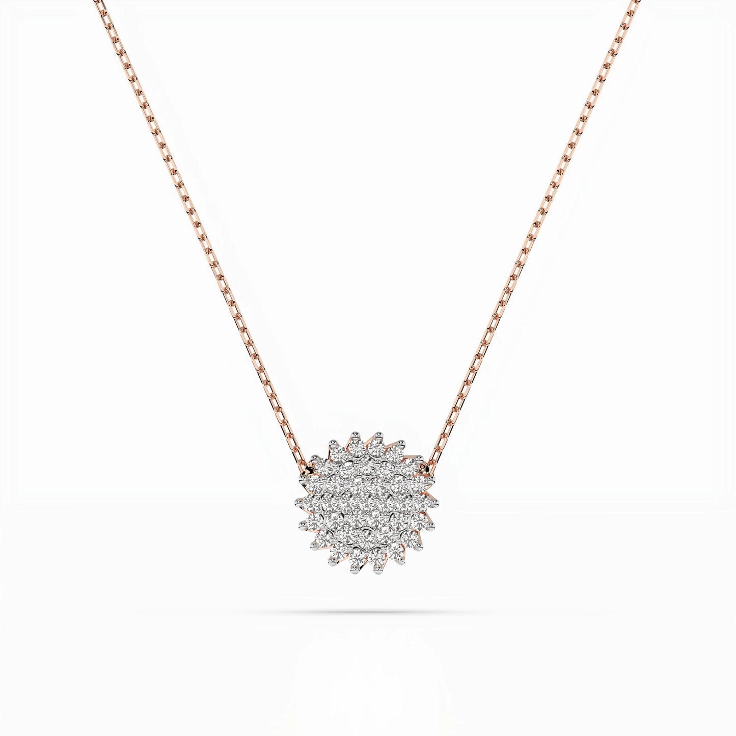 Illusion Necklace (Round), 0.15 ct — 104-10052