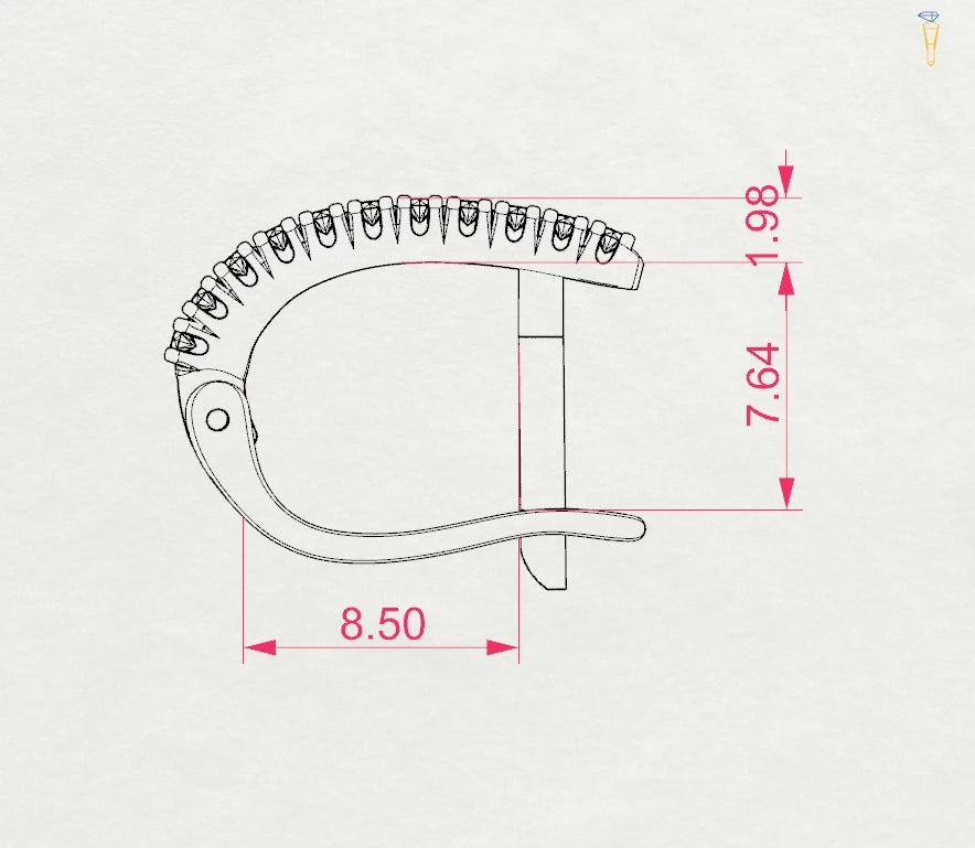 Eternity Earring (Round), 0.18 ct — 102-10076