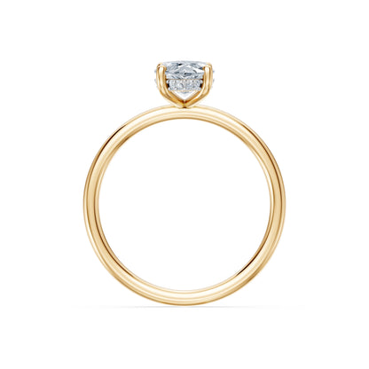 Marquise Lab Grown Diamond Micro Pave Engagement Ring 1.5ct by Qutahia Jewellery