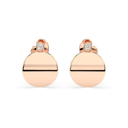 Minimalism Earring (Round), 0.04 ct — 102-10067