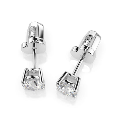 Solitaire Butterfly Earring (Round), 0.6 ct — 102-10012/1(4.2)