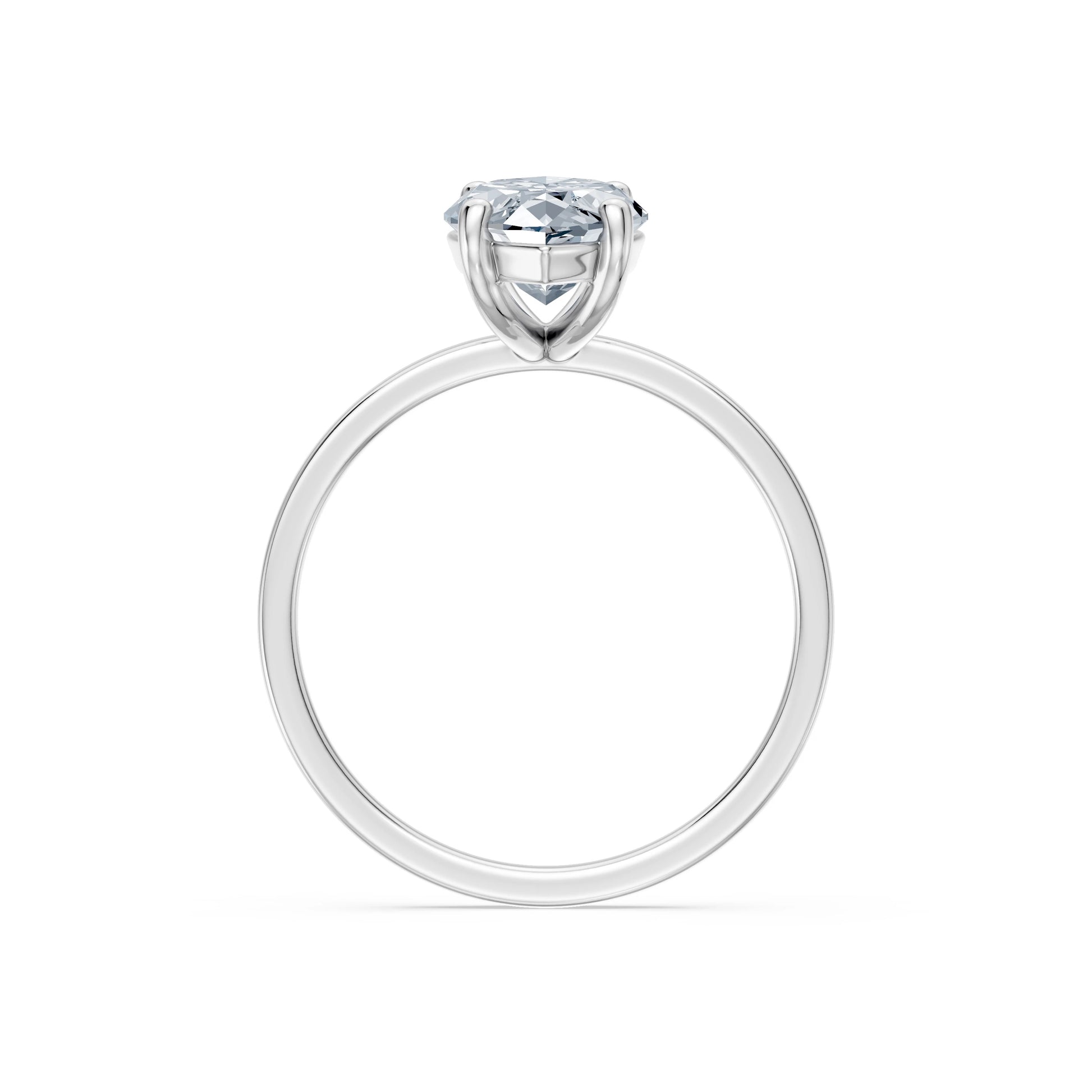 Marquise Lab Grown Diamond Solitaire Engagement Ring 2.0ct by Qutahia Jewellery