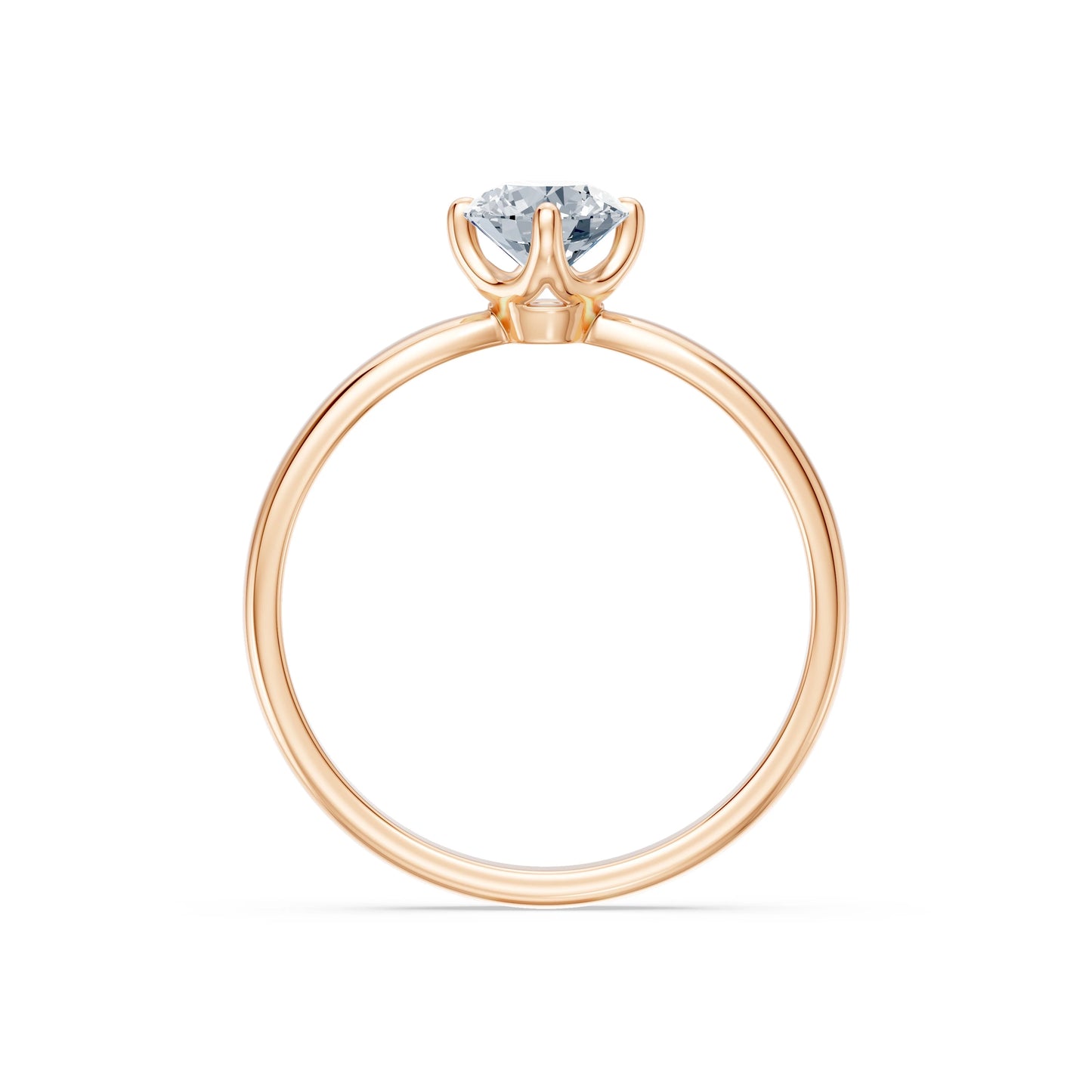 Solitaire Ring, 0.45 ct — 101-10041(4.8)