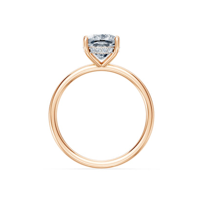 Cushion Lab Grown Diamond Micro Pave Engagement Ring 2.0ct by Qutahia Jewellery