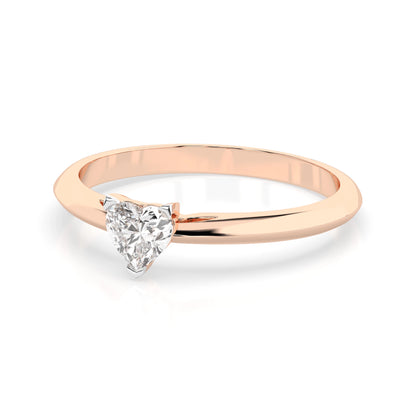 Solitaire Ring (Heart), 0.3 ct — 101-10190(0.30)HRT