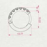 Eternity Earring (Round), 0.42 ct — 102-10109(2.0)
