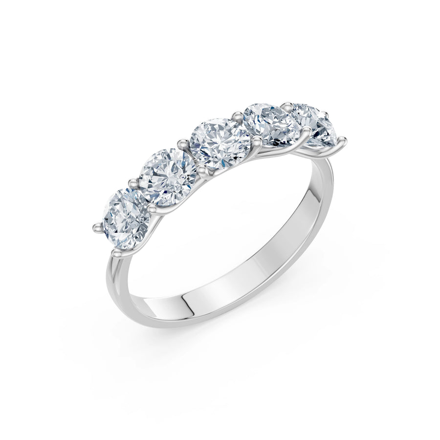 Diamond Eternity Ring Round Brilliant 1.75ct by Qutahia Jewellery