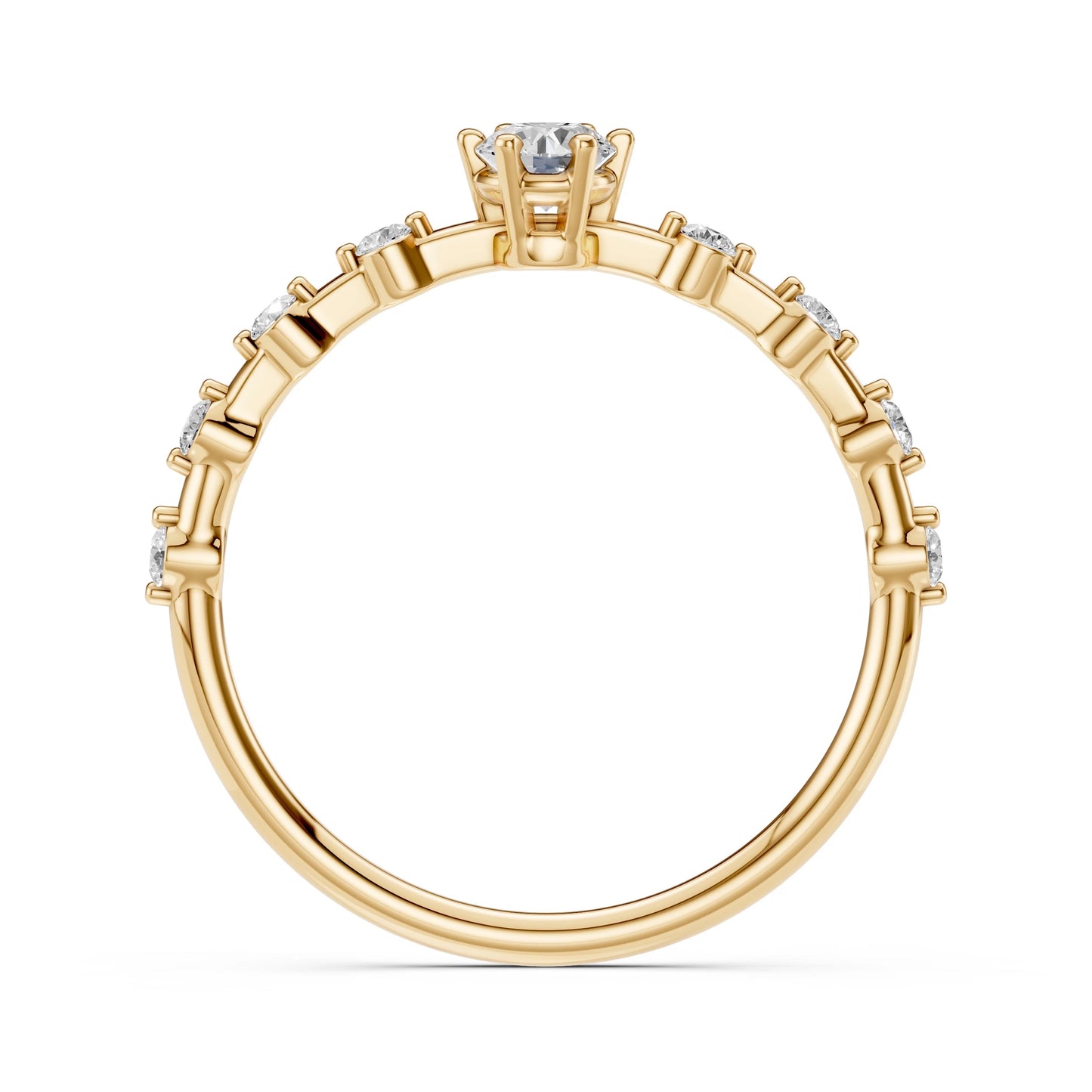 Solitaire Eternity Ring (Round), 0.2 ct — 101-10144(3.7)