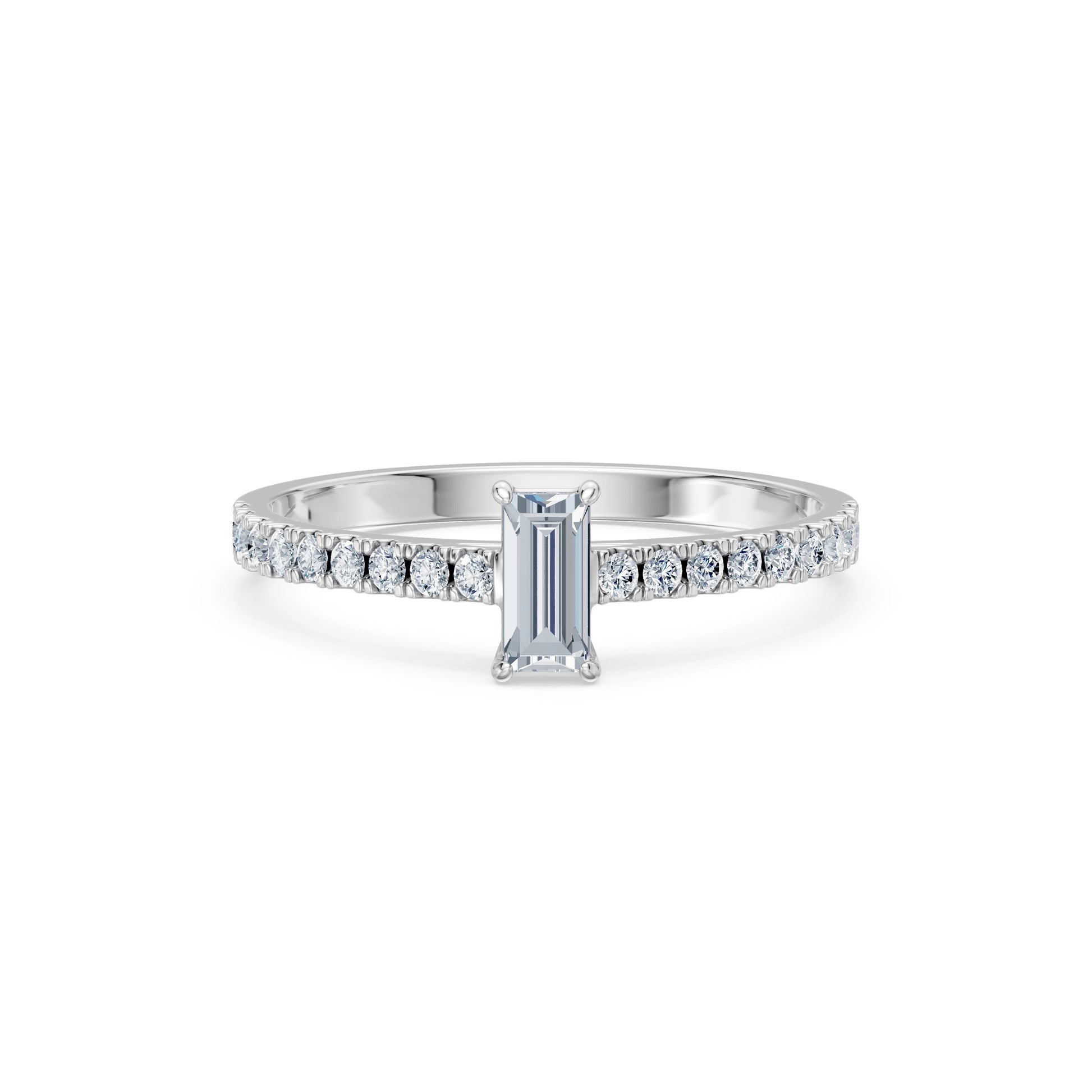 Solitaire Eternity Ring, 0.3 ct — 101-10191(0.30)BAQ