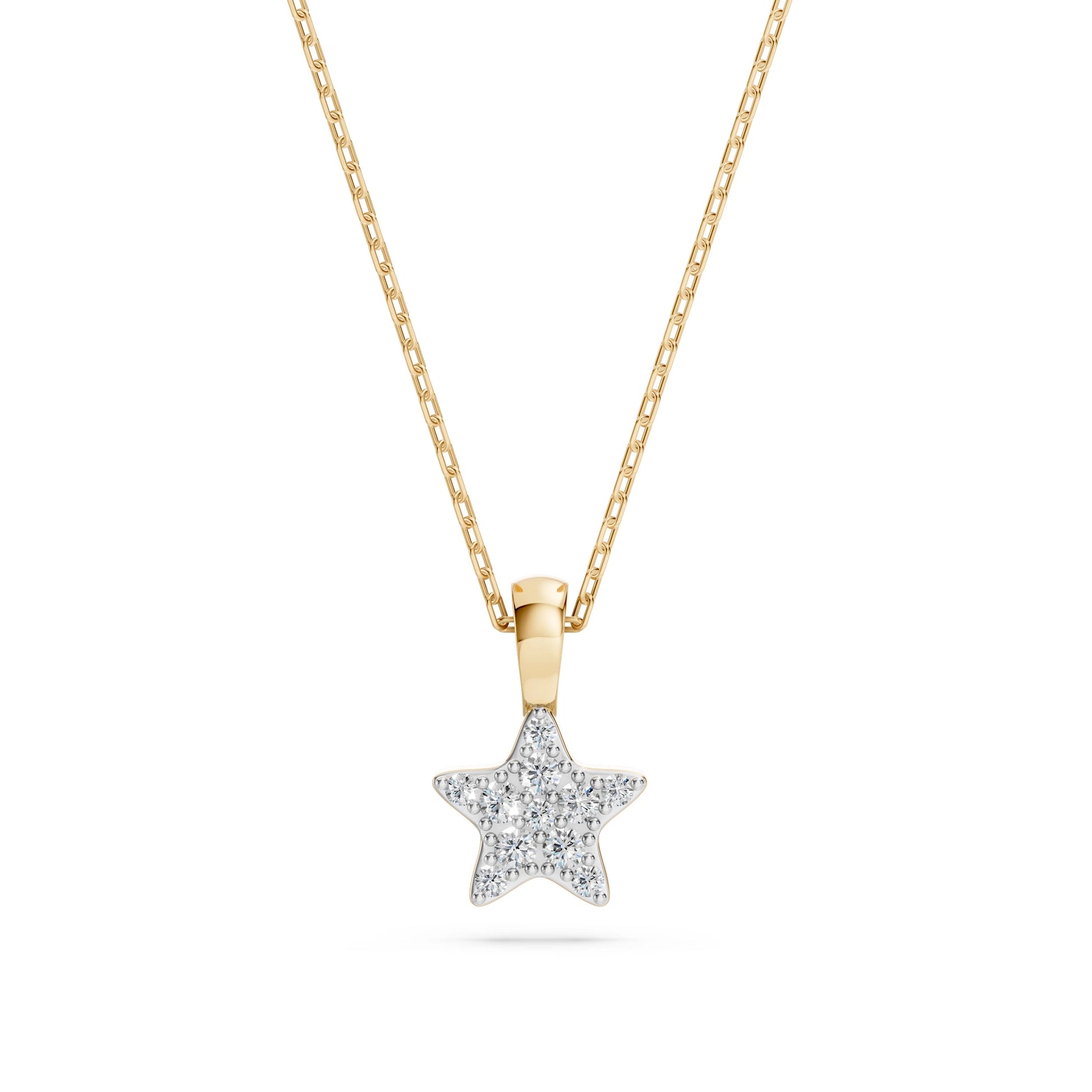 Minimalism Necklace (Round), 0.03 ct — 104-10077