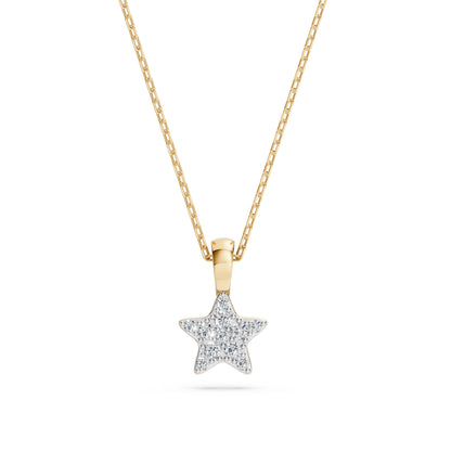Minimalism Necklace (Round), 0.03 ct — 104-10077
