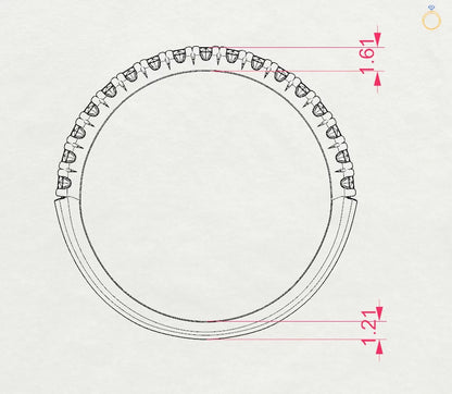 Eternity Ring (Round), 0.34 ct — 101-10044/1