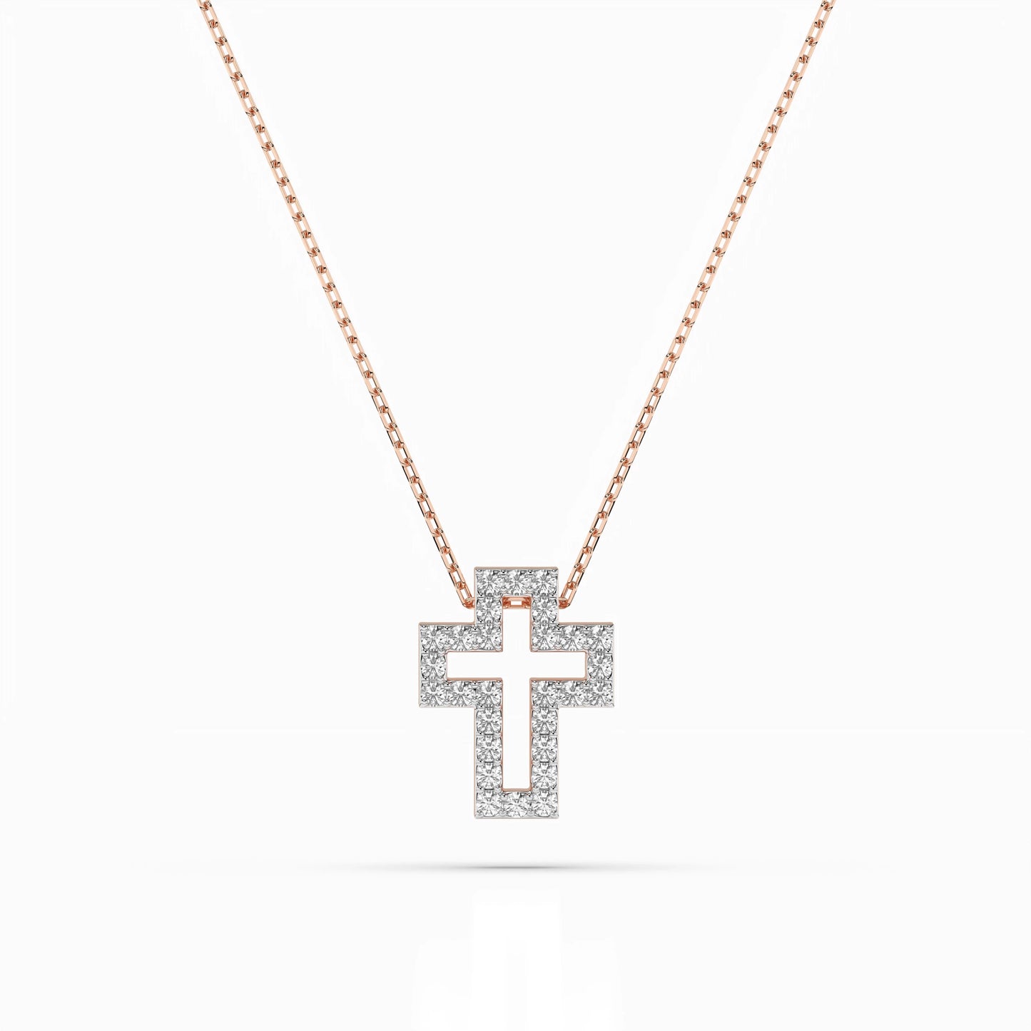 Minimalism Necklace (Round), 0.17 ct — 104-10030