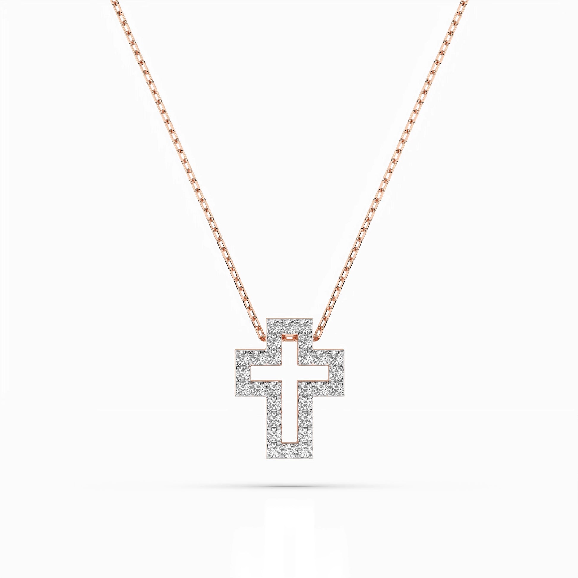 Minimalism Necklace (Round), 0.17 ct — 104-10030