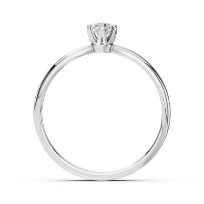Solitaire Ring (Round), 0.2 ct — 101-10040(3.7)