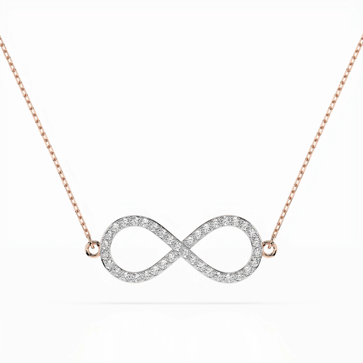 Minimalism Necklace (Round), 0.19 ct — 104-10068