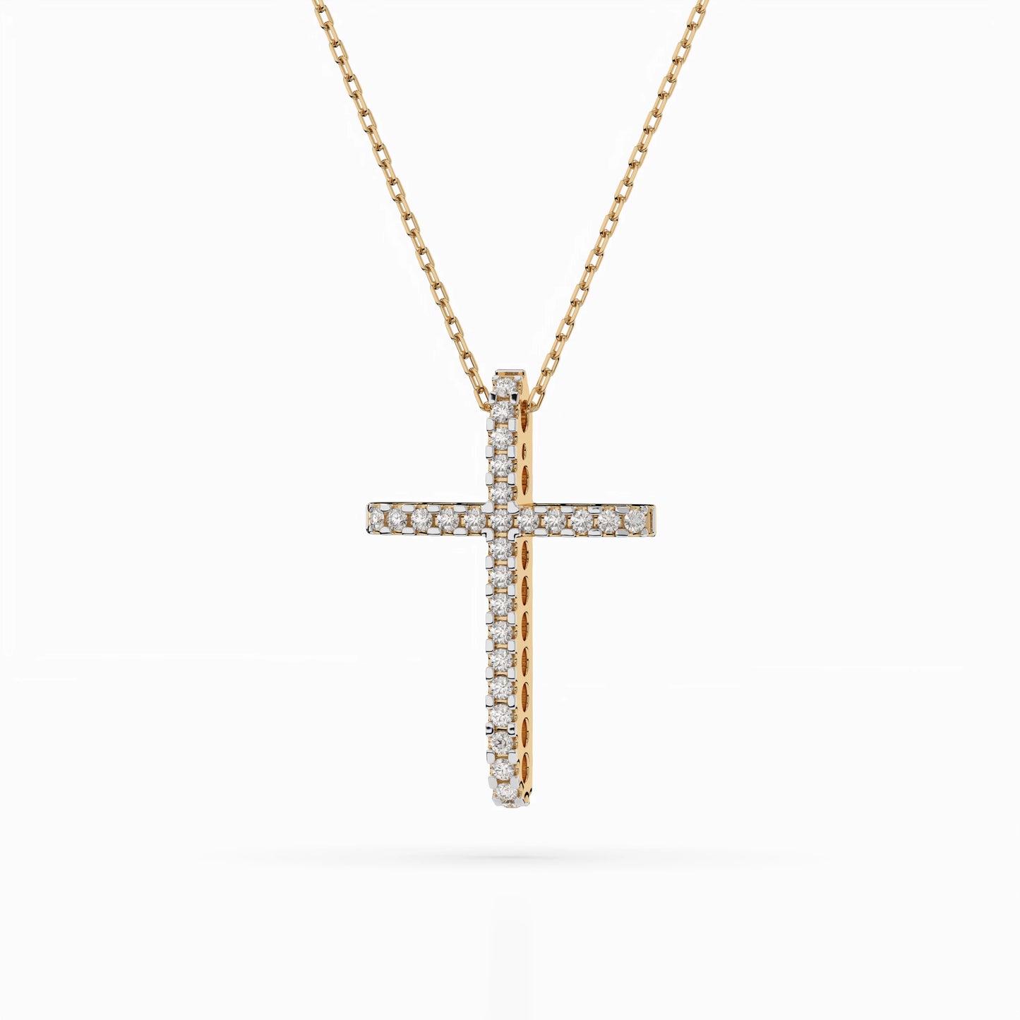 Minimalism Necklace (Round), 0.14 ct — 104-10026