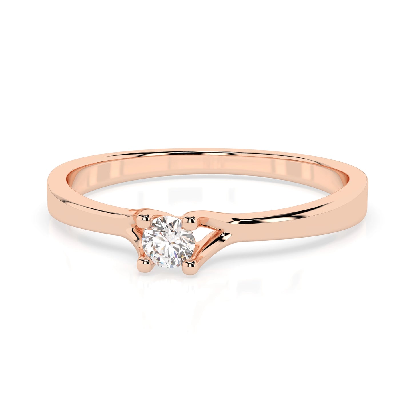 Solitaire Ring (Round), 0.06 ct — 101-10033(2.5)