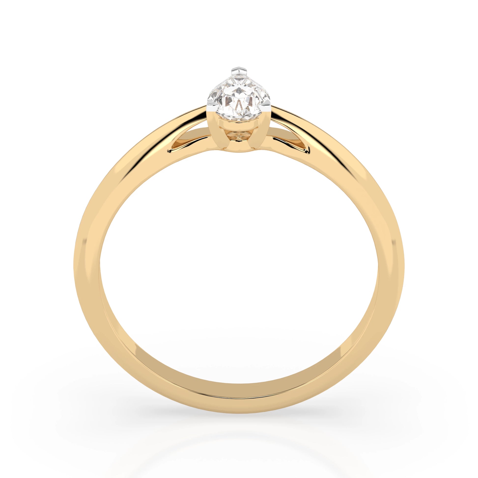 Solitaire Ring (Pear), 0.3 ct — 101-10190(0.30)PAR