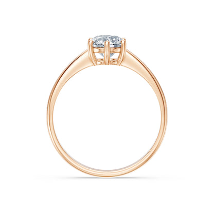 Round Brilliant Diamond Classic Solitaire Engagement Ring 1.0ct by Qutahia Jewellery