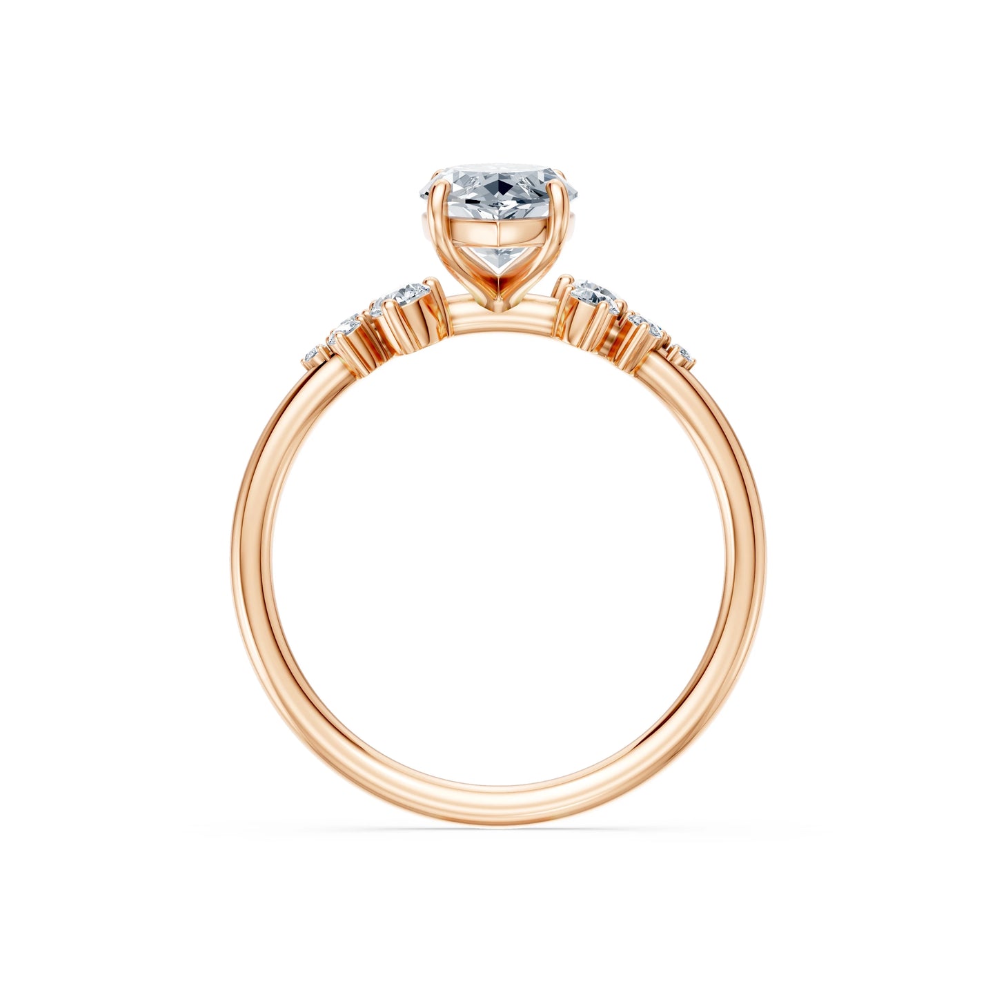 Marquise Lab Grown Diamond Classic Pave Eternity Ring 1.5ct by Qutahia Jewellery