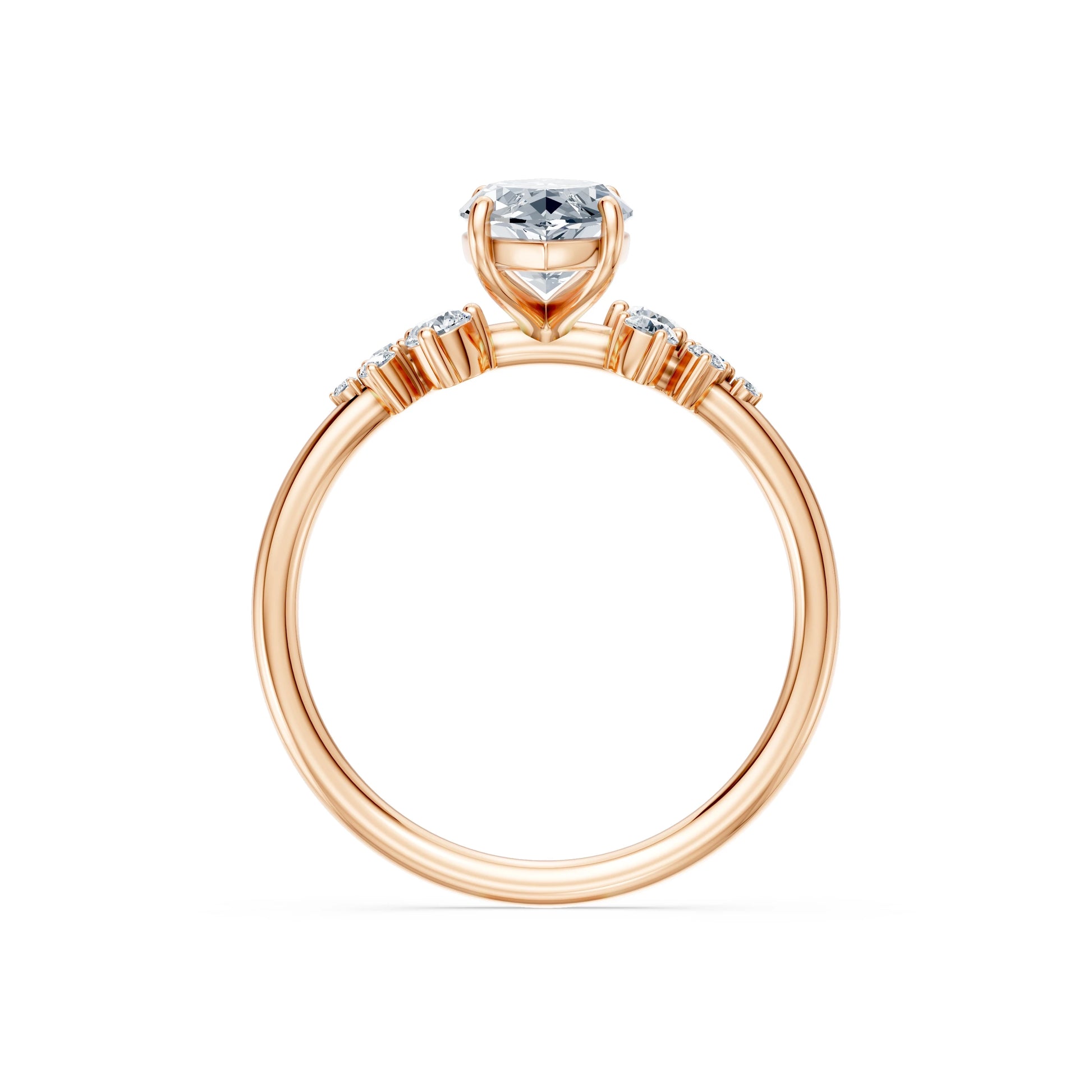 Marquise Lab Grown Diamond Classic Pave Eternity Ring 1.5ct by Qutahia Jewellery