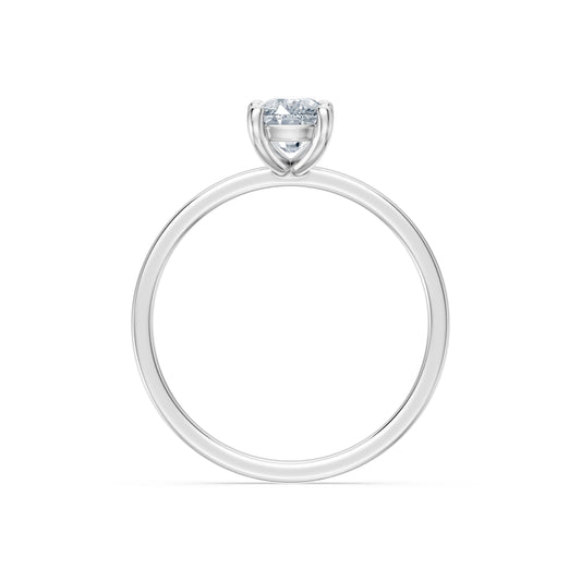 Cushion Lab Grown Diamond Solitaire Engagement Ring 1.0ct by Qutahia Jewellery