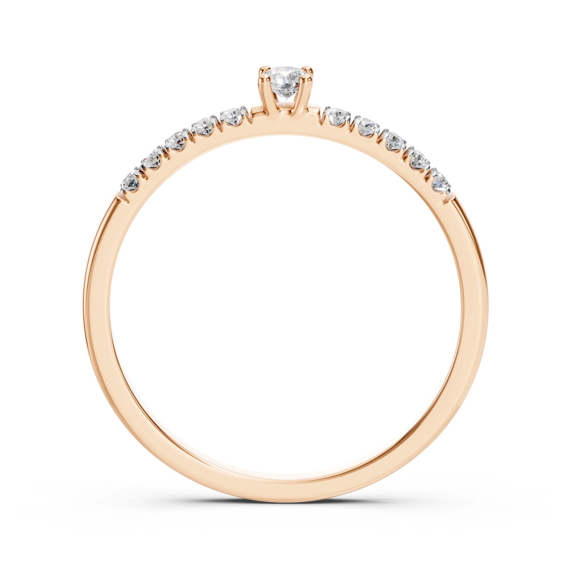 Solitaire Eternity Ring (Round), 0.07 ct — 101-10126/2(2.6)