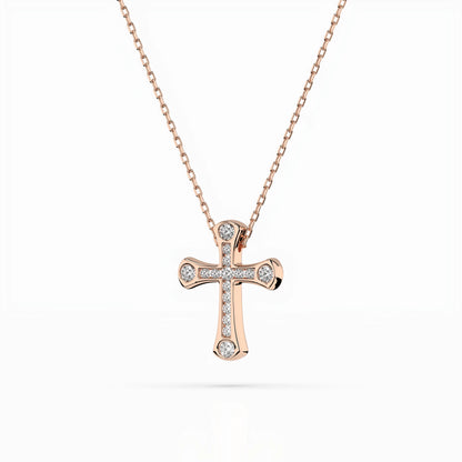 Minimalism Necklace (Round), 0.06 ct — 104-10009