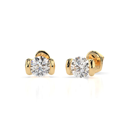 Solitaire Butterfly Earring (Round), 0.4 ct — 102-10016(3.7)