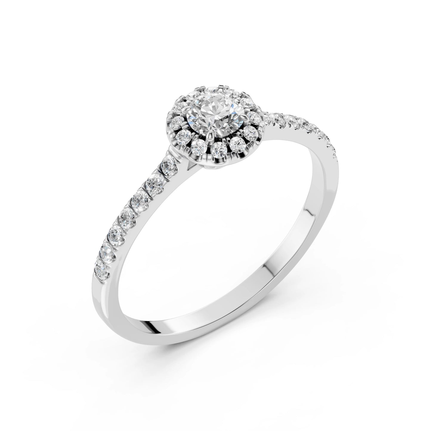Solitaire Eternity Ring (Round), 0.2 ct — 101-10095(3.7)