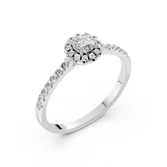 Solitaire Eternity Ring (Round), 0.2 ct — 101-10095(3.7)