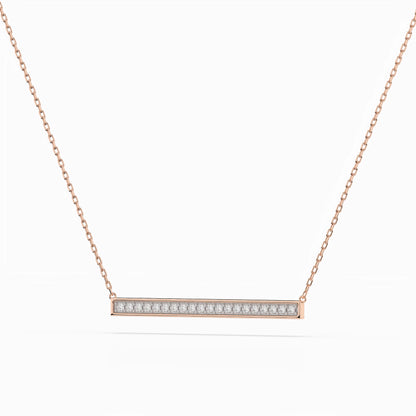Minimalism Necklace (Round), 0.12 ct — 104-10024