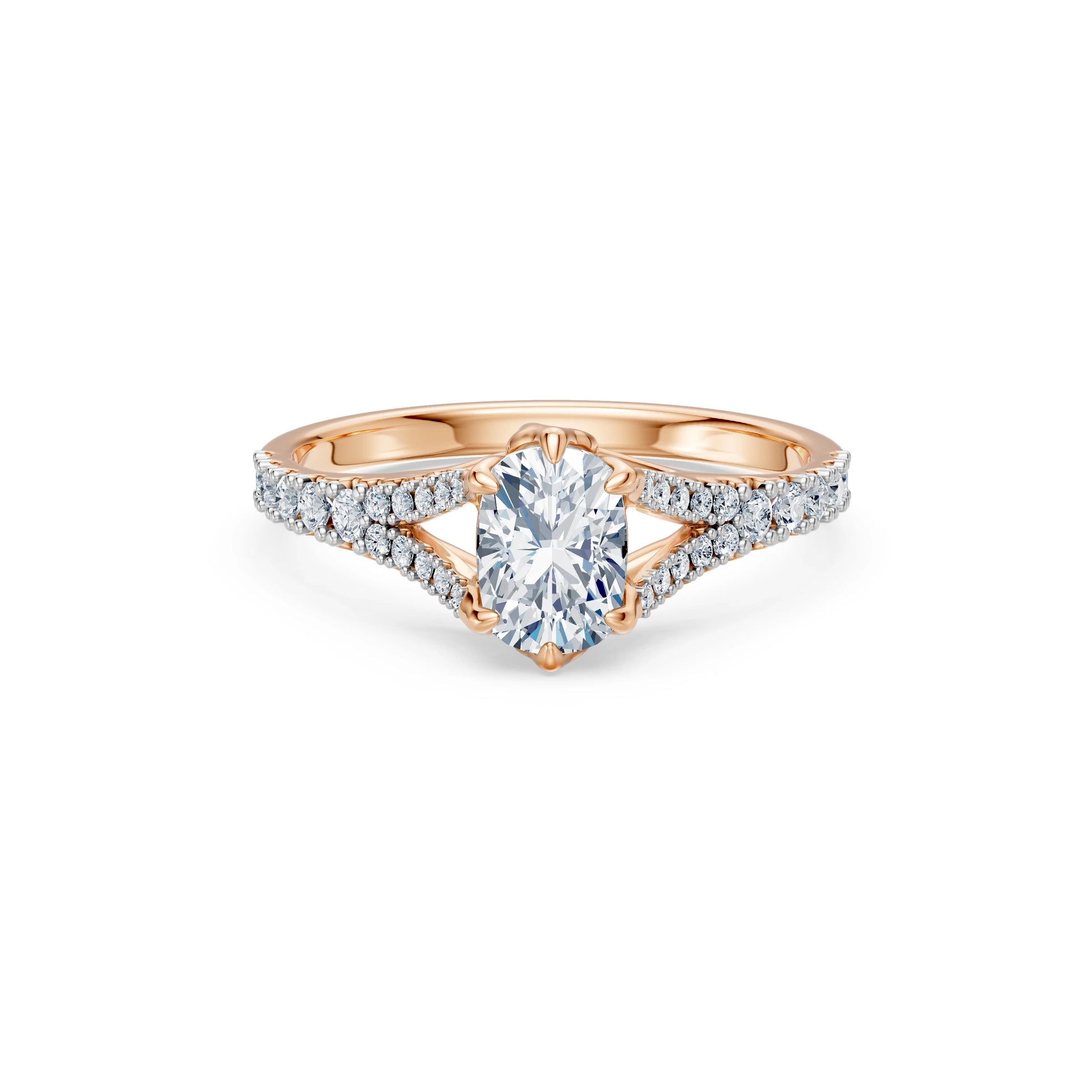 Cushion Lab Grown Diamond Micro Pave Eternity Ring 1.0ct by Qutahia Jewellery