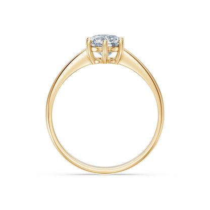 Round Brilliant Diamond Classic Solitaire Engagement Ring 1.0ct by Qutahia Jewellery