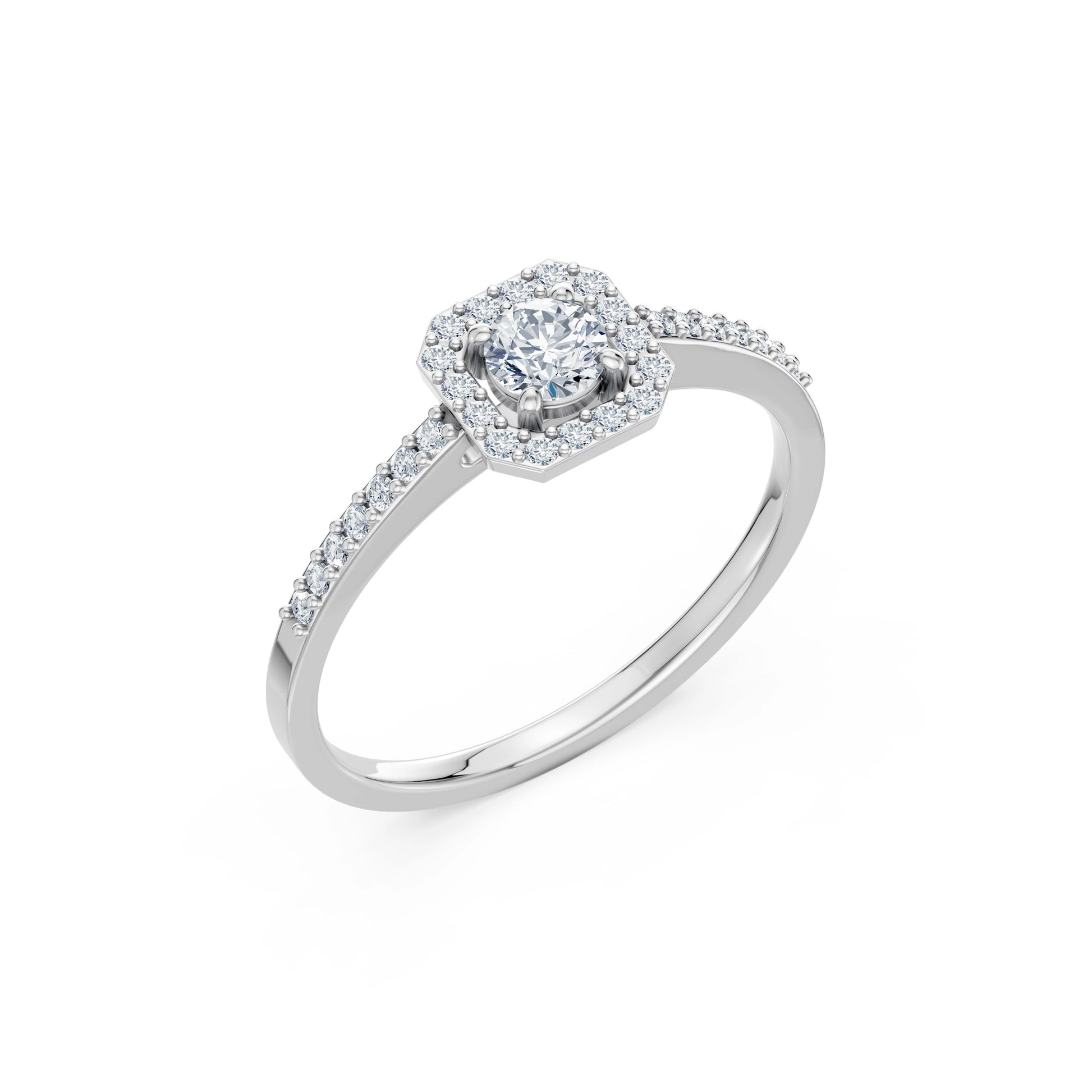 Solitaire Eternity Ring, 0.2 ct — 101-10118/2(3.7)