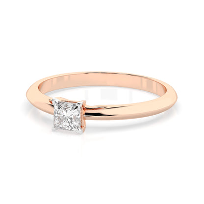 Solitaire Ring (Princess), 0.3 ct — 101-10190(0.30)PR