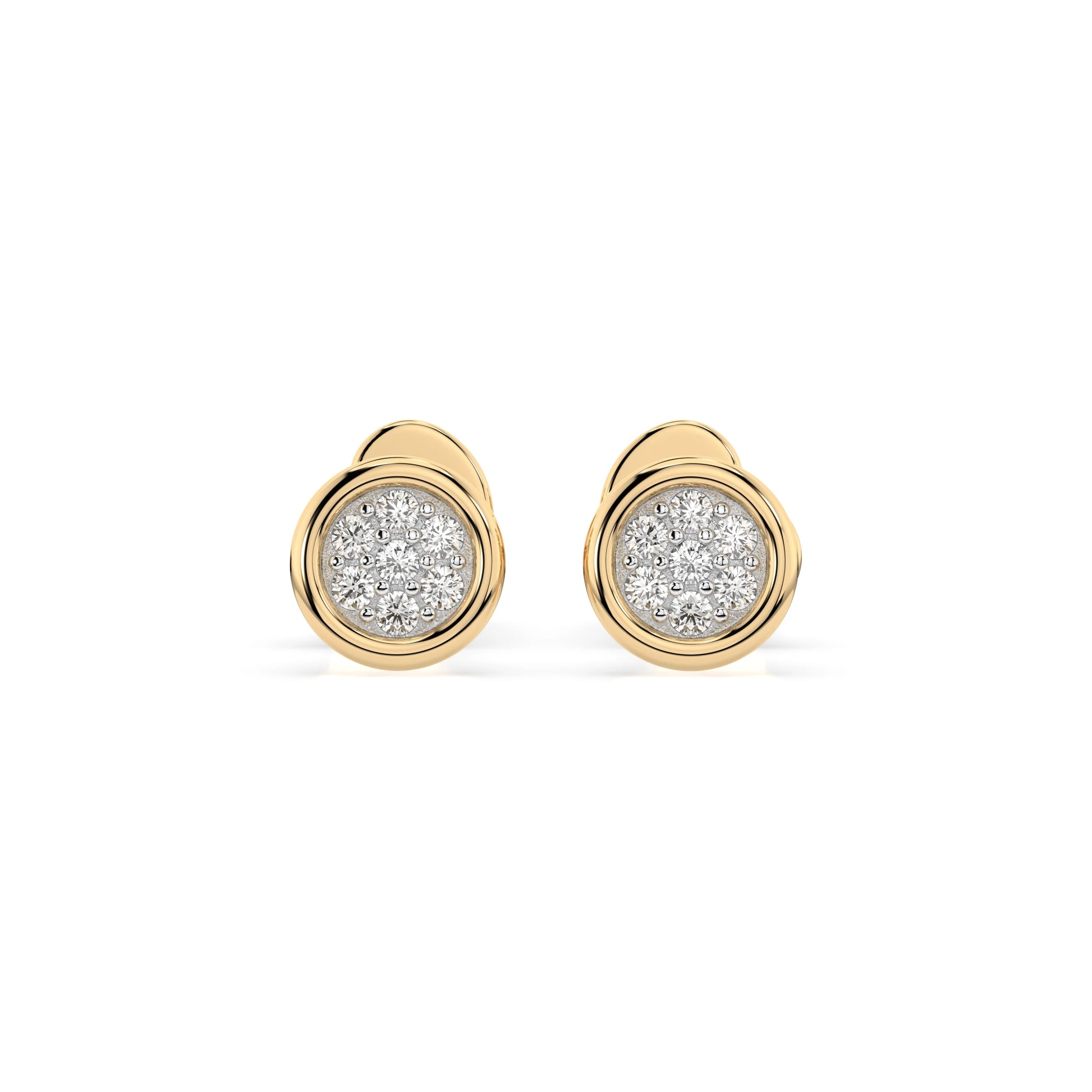 Illusion Earring (Round), 0.08 ct — 102-10068