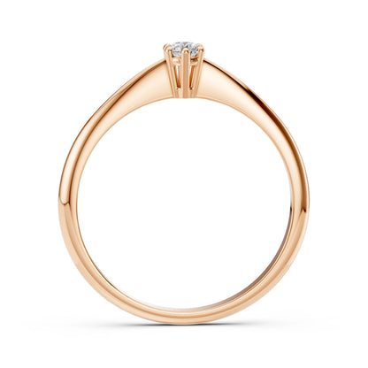 Solitaire Ring (Round), 0.15 ct — 101-10027(3.4)