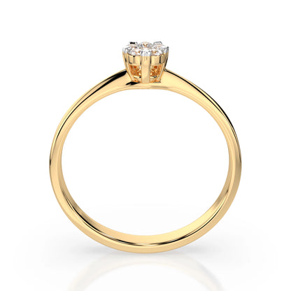 Illusion Ring (Round), 0.03 ct — 101-10015/1(2.0)