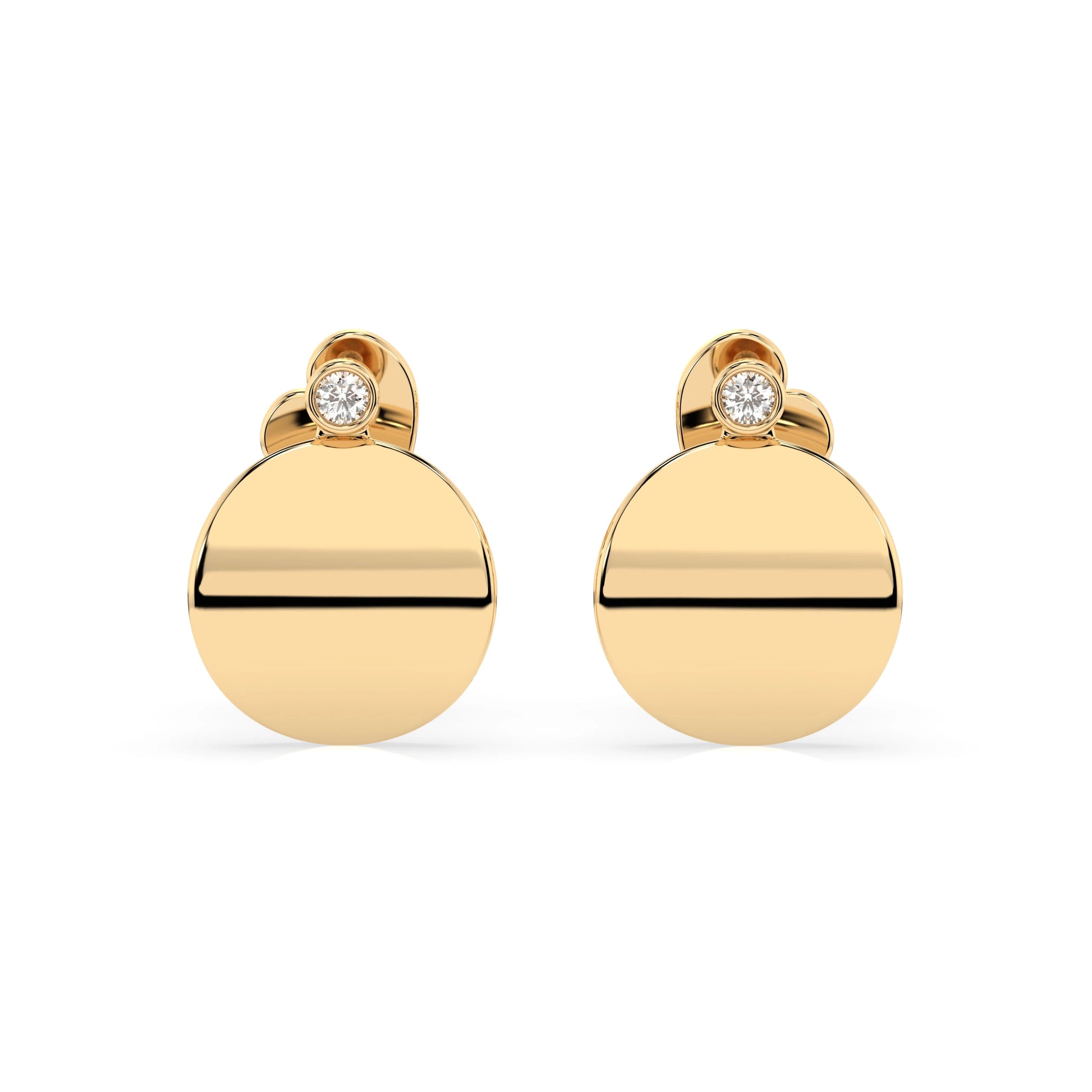 Minimalism Earring (Round), 0.04 ct — 102-10067